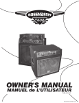 YORKVILLE BASS MASTER 400 Owner`s manual