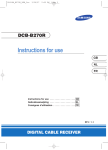 Samsung DCB-B270R Specifications