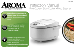 Aroma ARC-526 Instruction manual