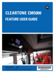 Motorola CLEARTONE CM5000 User guide