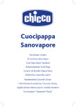 Chicco CUOCIPAPPA SANOVAPORE Technical data