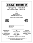 Engineered air DG series Service manual