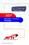 ATTI Shadow Tracker Premier Instruction manual