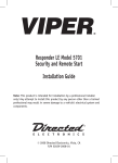 Viper 5806V Installation guide