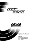 Akai MPC Operator`s manual