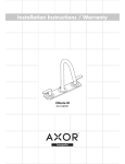 Axor Citterio M 34134XX1 Technical information