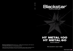 Blackstar HT METAL 100 Owner`s manual