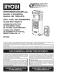 Ryobi RP4300 Operator`s manual