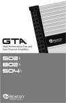 Boston Acoustics GTA-502 Specifications