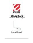 Encore ENUWI--XAN3 User`s manual