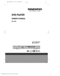Daewoo DV-T8F4N-PS Owner`s manual
