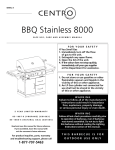 Centro BBQ Stainless 8000 Operating instructions