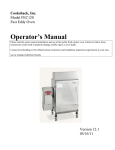 Cookshack FEC120 Operator`s manual