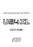 ESI U24 XL User`s guide