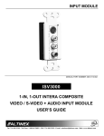 Altinex ISV3000-W User`s guide