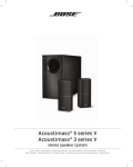 Bose Acoustimass 3 Series Technical information