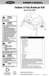Uniflame GBT1123WRS Owner`s manual