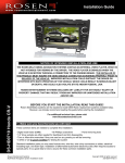 Rosen DS-HD0710-H11 Installation guide