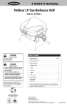 Uniflame GBT702W Owner`s manual