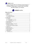 Ambient Weather WS-14 User manual