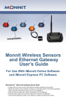 Monnit Wireless Sensors and Ethernet Gateway User`s guide