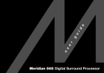 Meridian Meridian 565 Technical information
