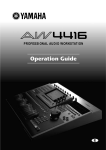 Yamaha Operations Owner`s manual
