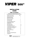 Viper 500+ Installation guide