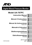 A&D UA-767PC Instruction manual