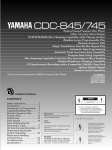 Yamaha CDC-745 Owner`s manual