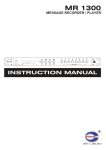 Amperes MR 1300 Instruction manual