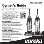 Eureka 2991 - Home Care Products Operating instructions