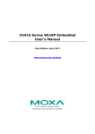 Moxa Technologies V2416 Series User`s manual