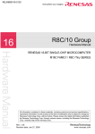 Renesas R8C/Tiny Series Hardware manual