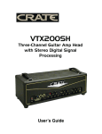Crate VTX200SH User`s guide