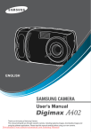 Samsung Digimax 101 User`s manual