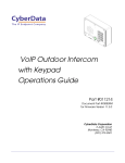 CyberData 011214 Product specifications