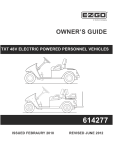 E-Z-GO Shuttle 22 TXT - Electric Specifications