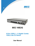 BEC V8E2G User manual
