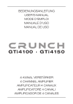 Crunch GTi4100 User`s manual