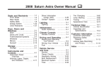 Saturn ASTRA 2008 Technical data