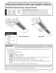Mr. Heater MH40 LP Operating instructions