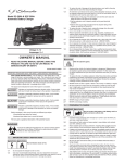 Schumacher Electric SC-200A-CA Owner`s manual