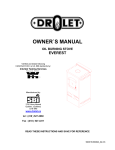 Drolet EVEREST Owner`s manual