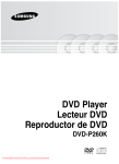 Samsung DVD-P260K User manual