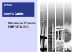 Epson EMP-1815 User`s guide