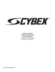 CYBEX 625T Owner`s manual