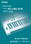 Yamaha PS-400 Owner`s manual