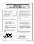 American Dryer Corp. ML-75HS Installation manual