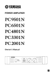 Yamaha PC4801N Owner`s manual